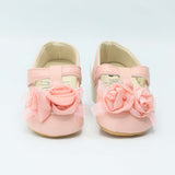 Baby Shoes Pink Color With Bow