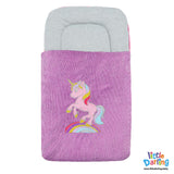 Baby Carry Nest Plain Unicorn Embroidery Purple Color | Little Darling
