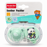 Hercules Bear Mint Green Baby Pacifier Set
