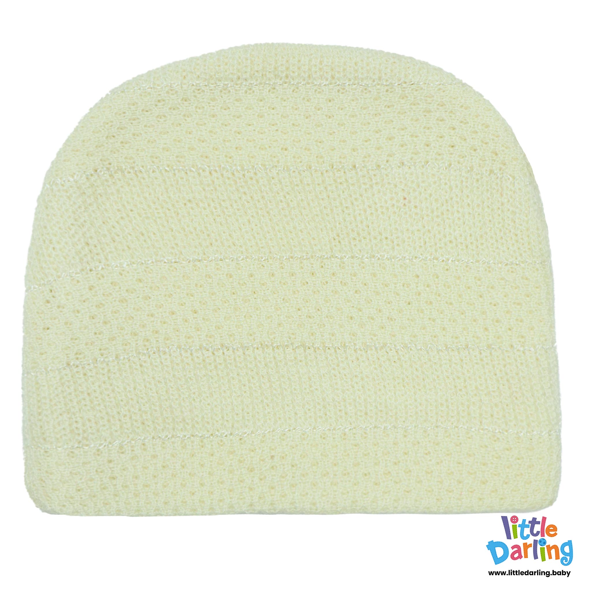 Baby Woolen Cap Off White Color By Little Darling