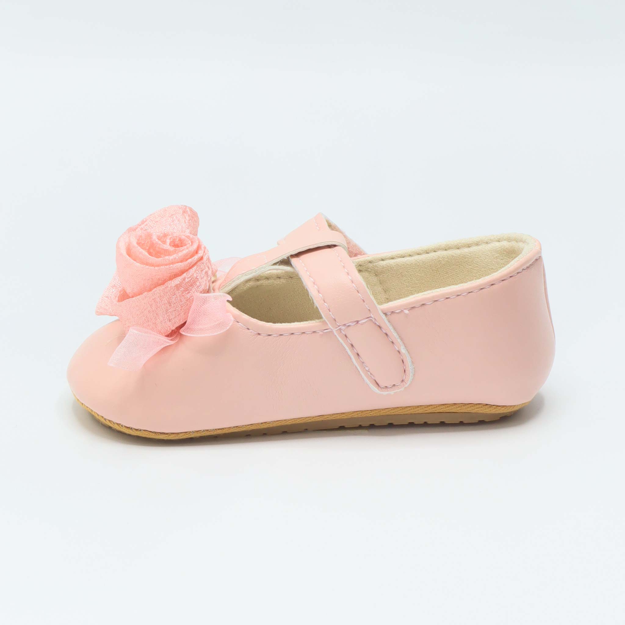 Baby Shoes Pink Color With Bow