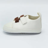 Baby Sneaker White Color with Brown Laces