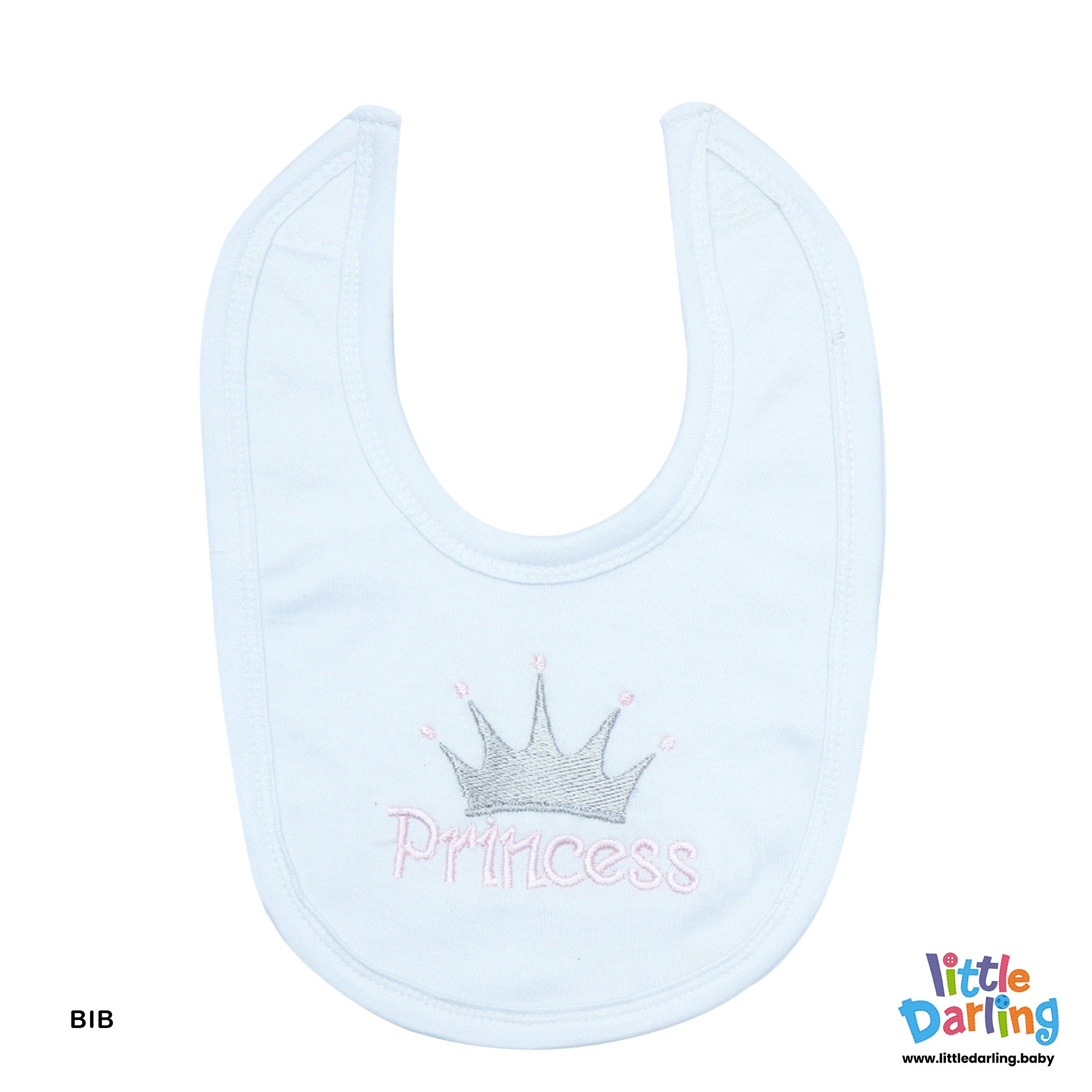 8 pcs Gift Set Princess Embroidery White Color by Little Darling