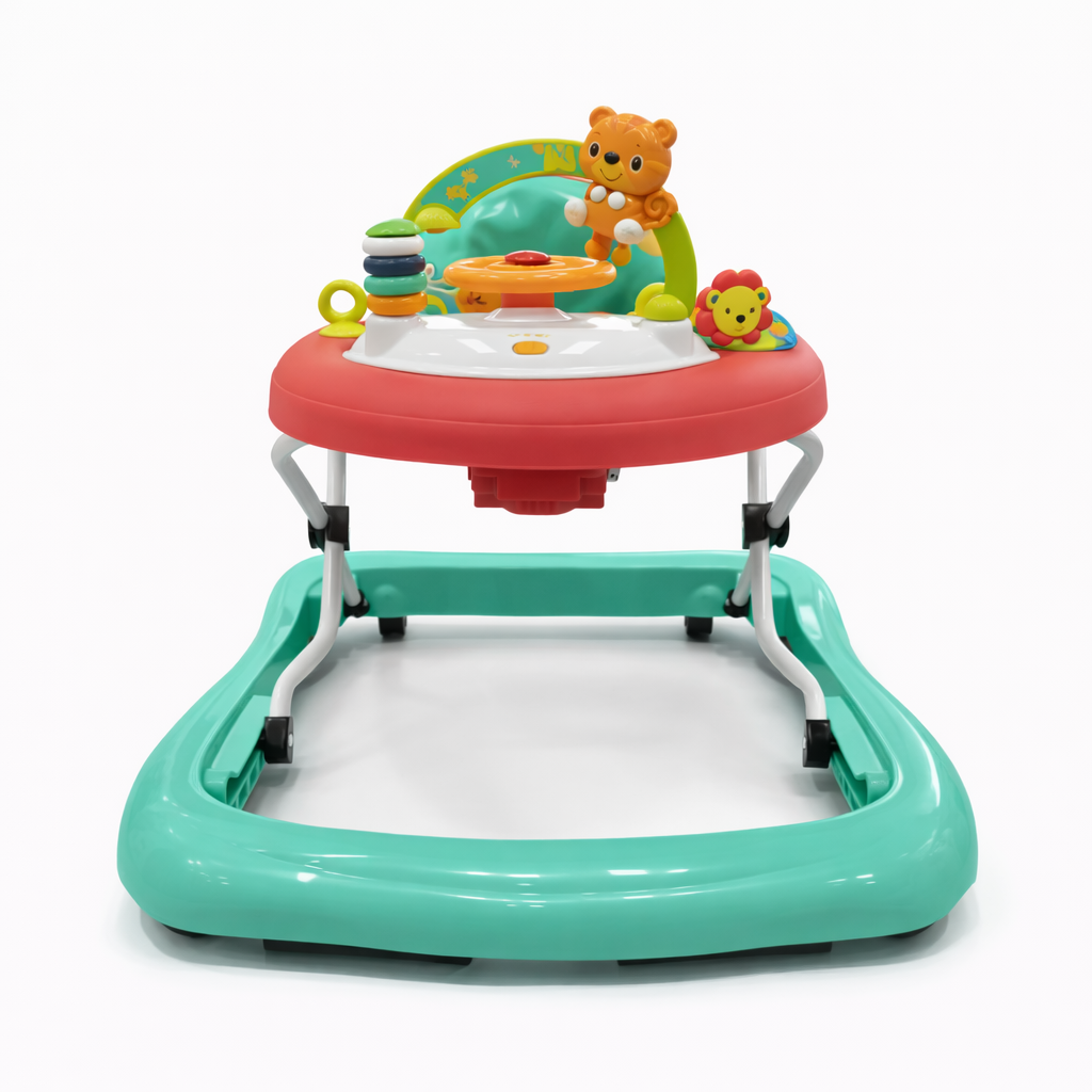 Baby Activity Walker with Toy Tray and Musical Play Panel