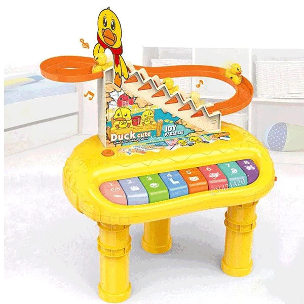 2 in 1 Multifunction Duck Track with Electronic Piano