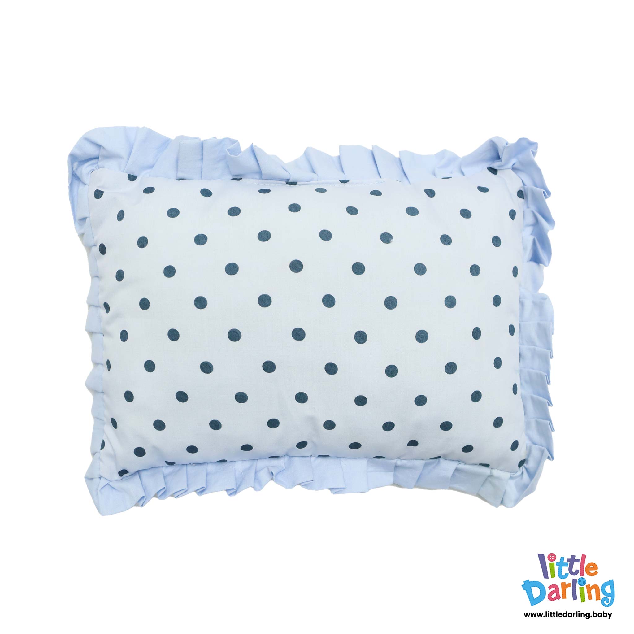 Baby Pillow Set Pk Of 3 Sky Blue Color by Little Darling