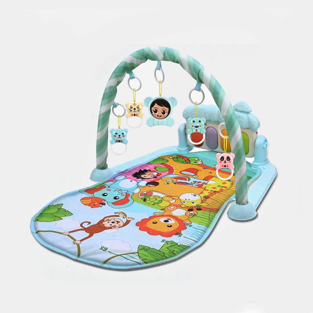 Musical Play Gym Mat for Babies with Hanging Toys