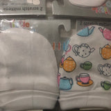 Baby mitten teapot print