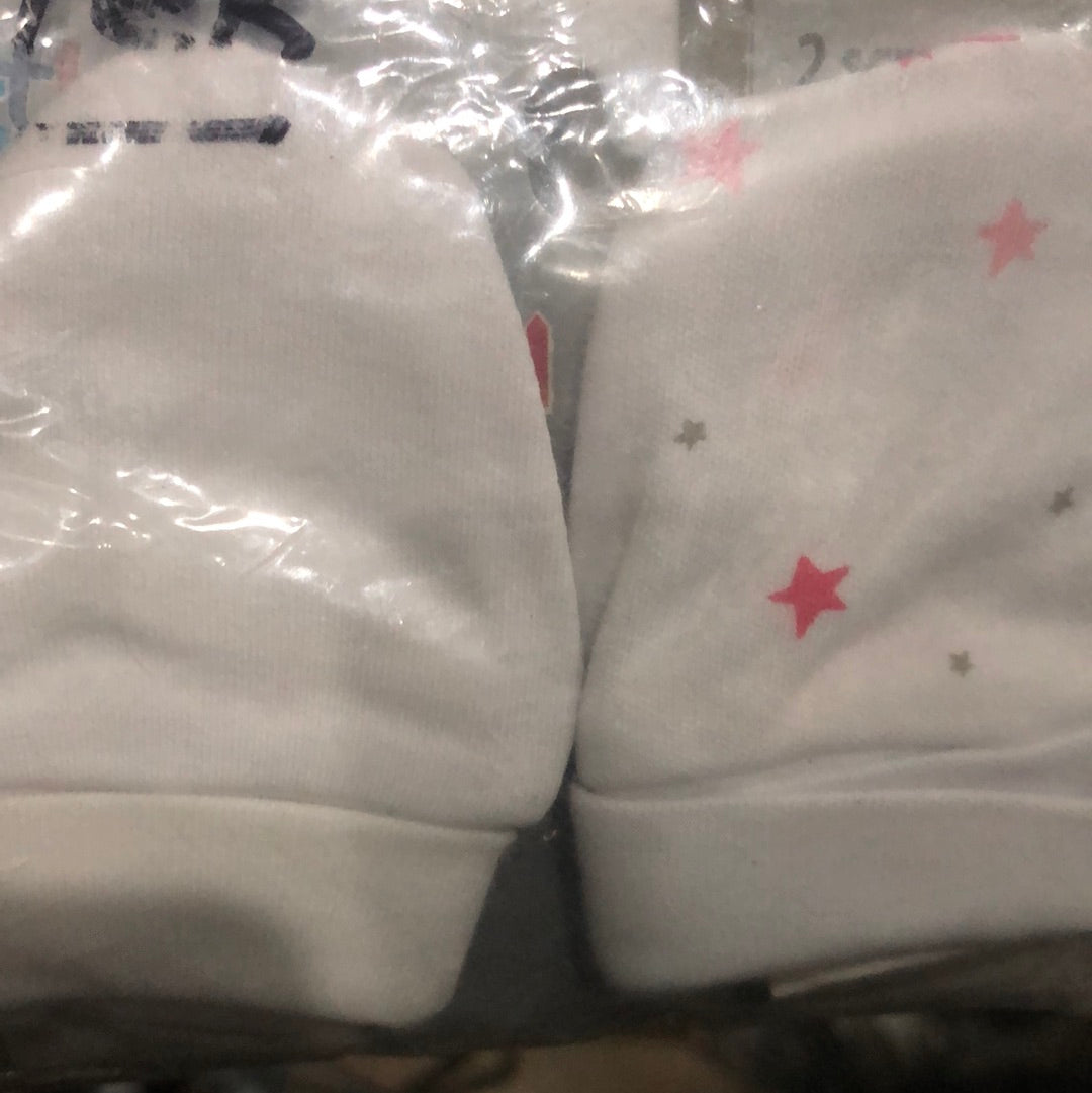 Baby mitten star print