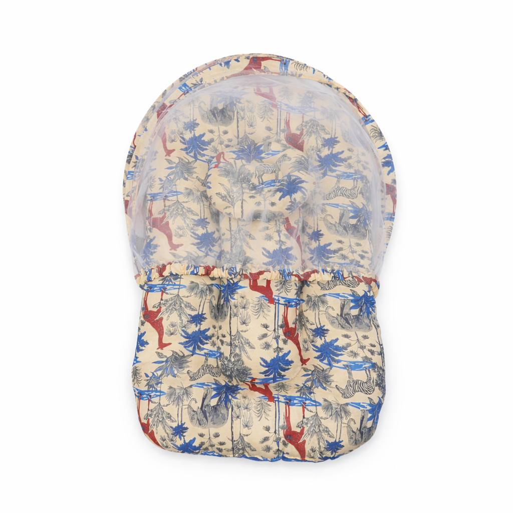 Baby Net Gadda Set 2 Pcs Flower Print | Little Darling