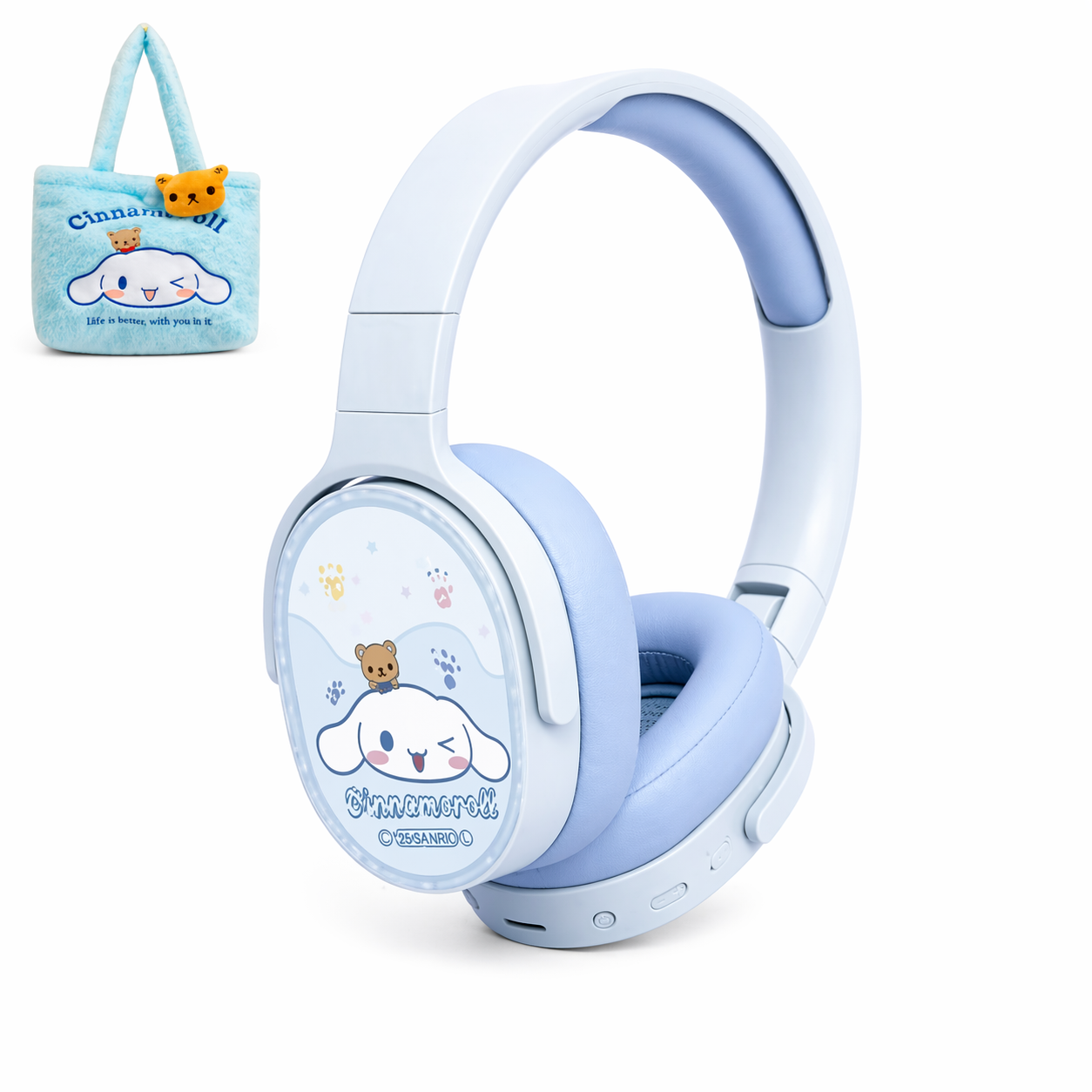Cinnamoroll Design Wireless Over-Ear Headphones for Kids