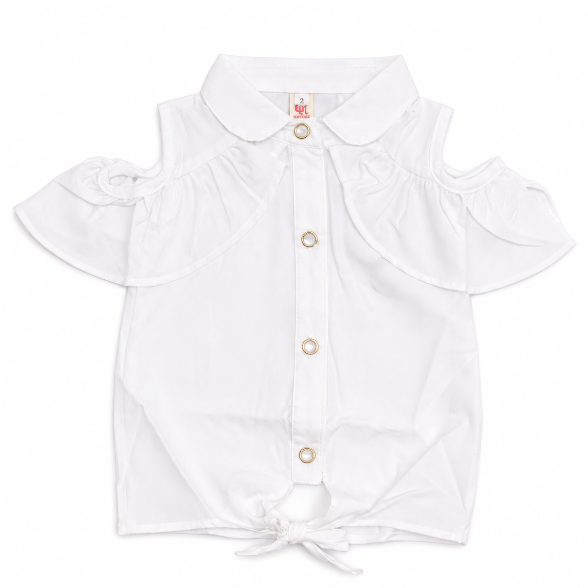 Baby Girls Elegant White Frill Top