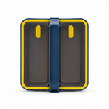 Yellow Double Lunch Box with Secure Locking Lid