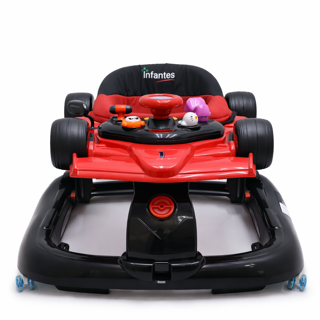 Baby Car Style Walker with Musical Toy Tray
