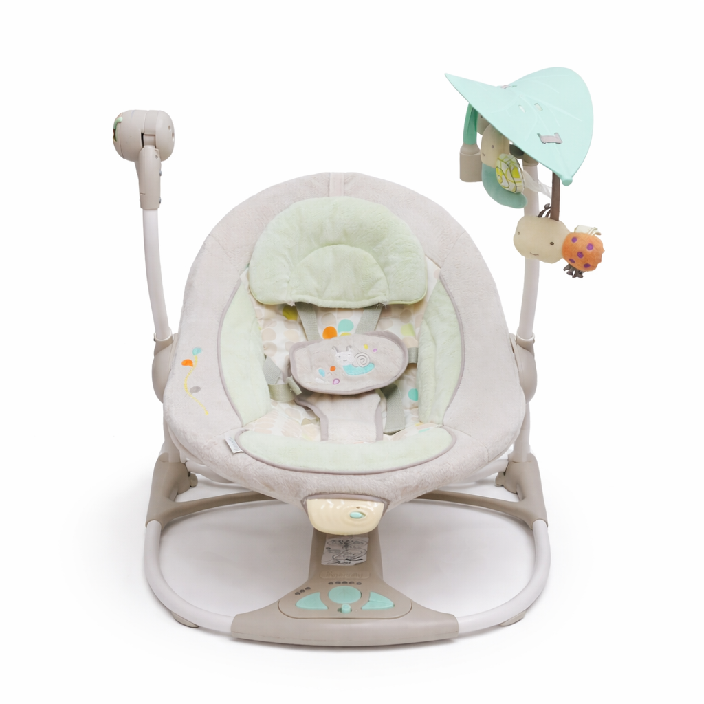 Baby Electric Swing Rocker with Toy Bar & Canopy
