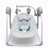 Baby Electric Swing with Hanging Toys & Safety Seat