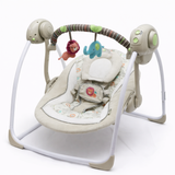 Baby Electric Swing with Animal Toys & Soft Cushion Seat