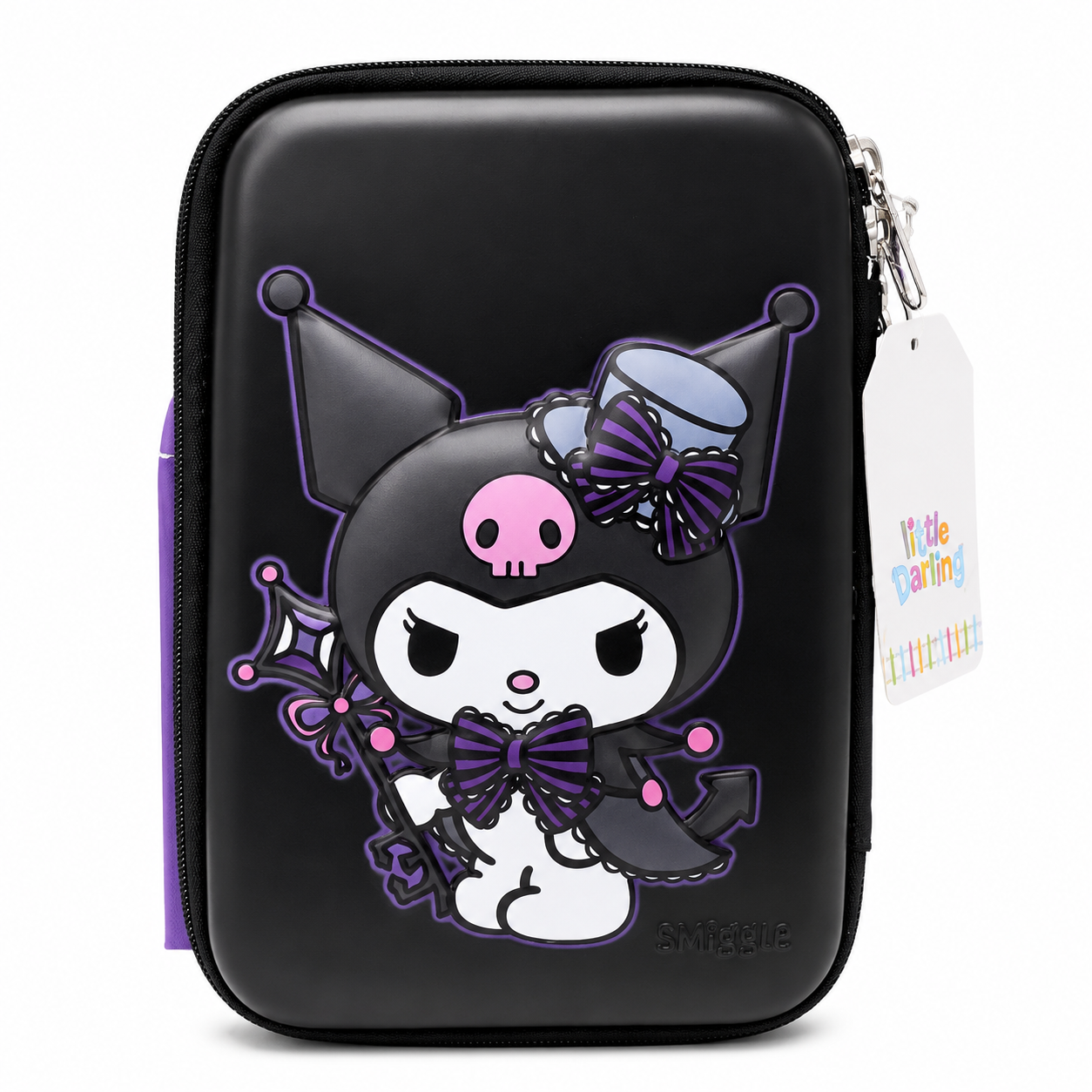 Kuromi Double Layer Pencil Case for School Kids