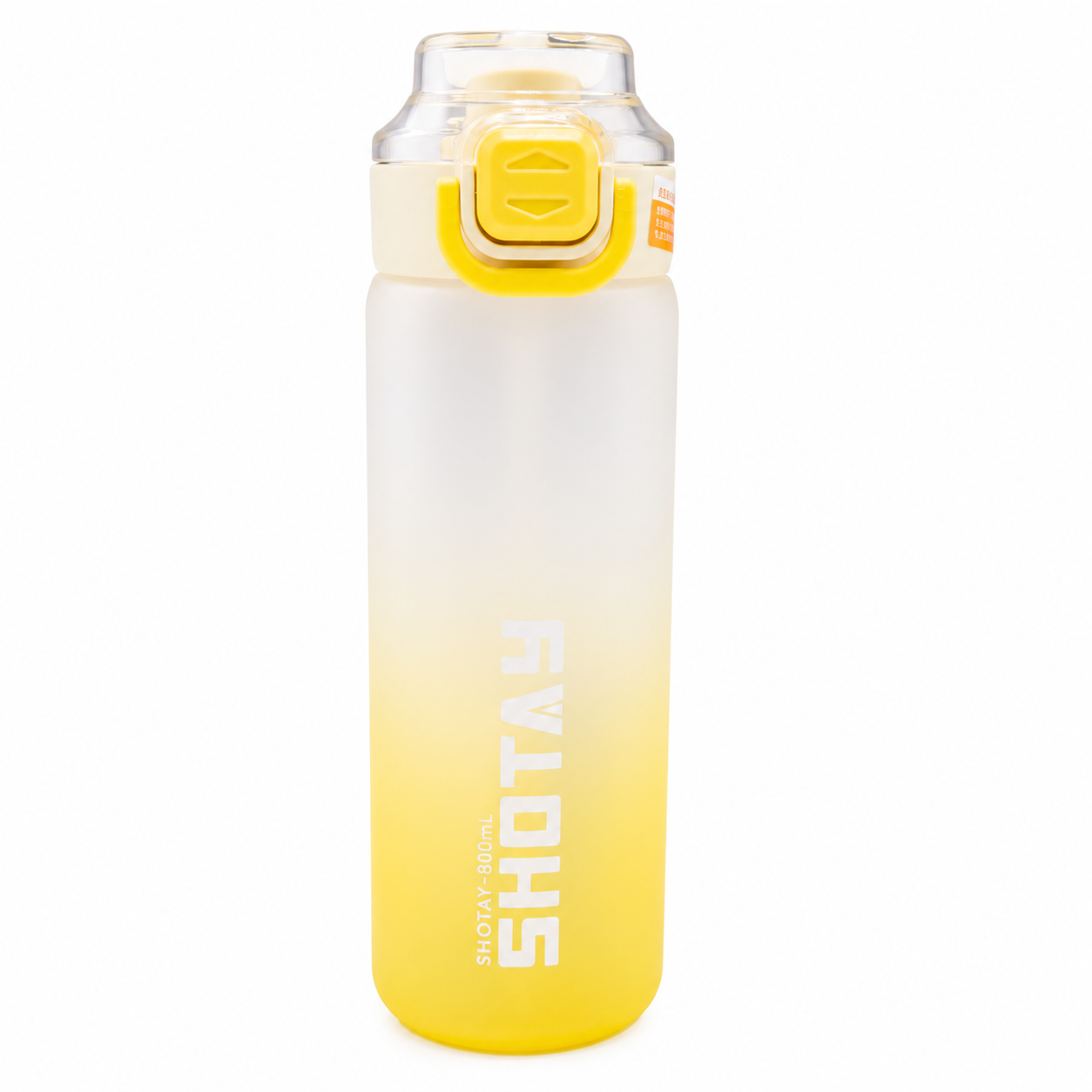 SHOTAY 800ml Gradient Sports Water Bottle with Lock Lid