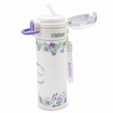 SHOTAY Floral Stainless Steel Insulated Water Bottle with Straw