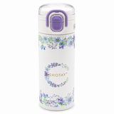 SHOTAY Floral Stainless Steel Insulated Water Bottle with Straw