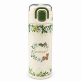 SHOTAY Floral Stainless Steel Insulated Water Bottle with Straw