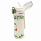 SHOTAY Floral Stainless Steel Insulated Water Bottle with Straw