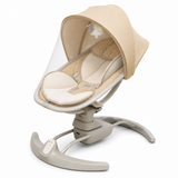 Toimoys Electric Baby Swing with Music & Toy Bar Beige