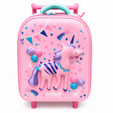 Girls Unicorn Trolley Backpack Hard Shell School Bag