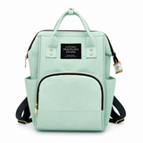 Waterproof Baby Diaper Backpack Mint Green | Large Capacity Multi Pocket