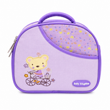 Baby Kingdom Baby Diaper Bag Purple Teddy Bear | Lightweight & Spacious