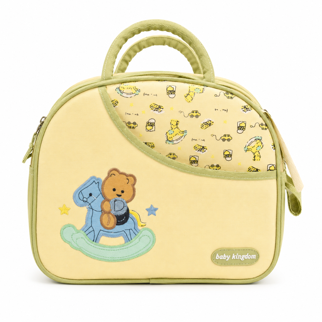 Baby Kingdom Baby Diaper Bag Bear Print by Lightweight & Spacious
