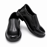 Premium Kids Black Slip On School Shoes