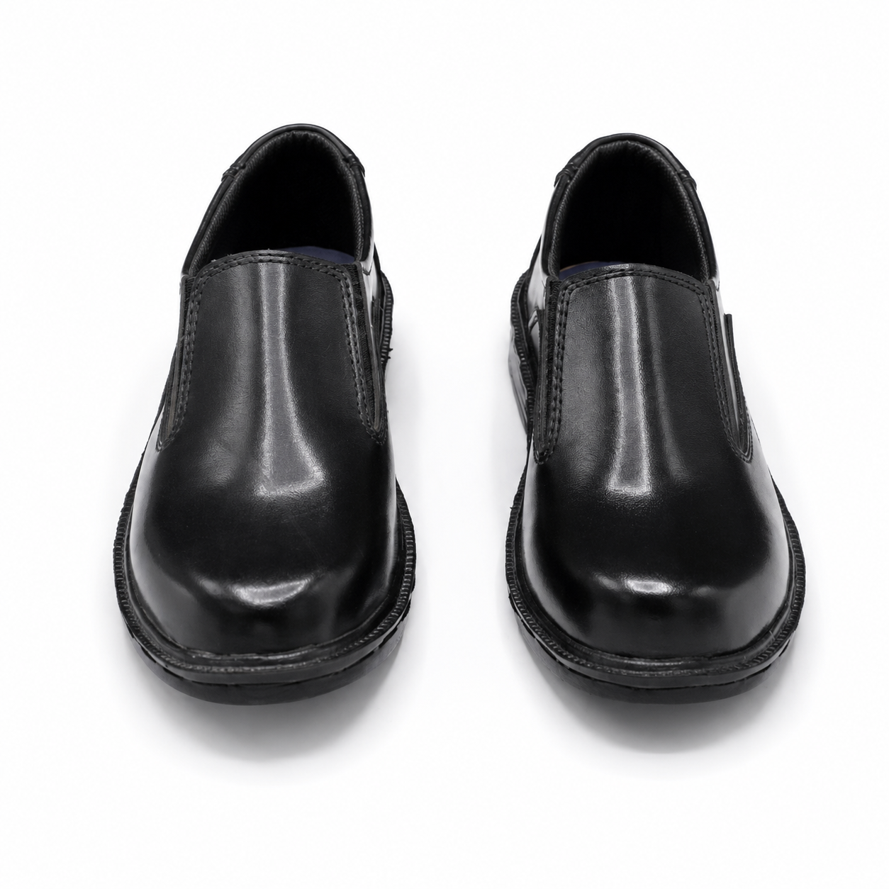 Premium Kids Black Slip On School Shoes
