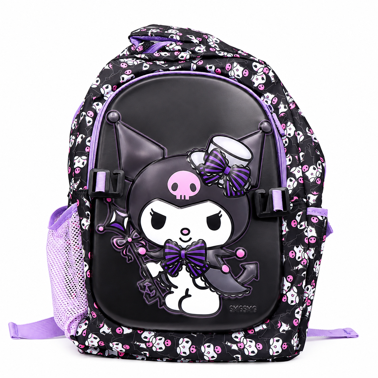 Kuromi Kids School Backpack Purple Cartoon Travel Bag