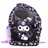 Kuromi Kids School Backpack Purple Cartoon Travel Bag
