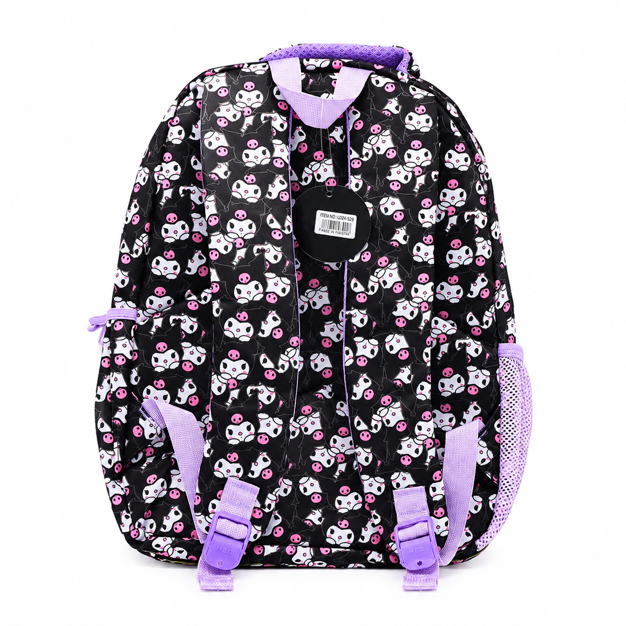 Kuromi Kids School Backpack Purple Cartoon Travel Bag