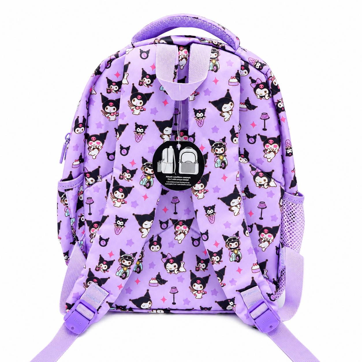 Kuromi Purple Kids School Backpack Cartoon Travel Bag