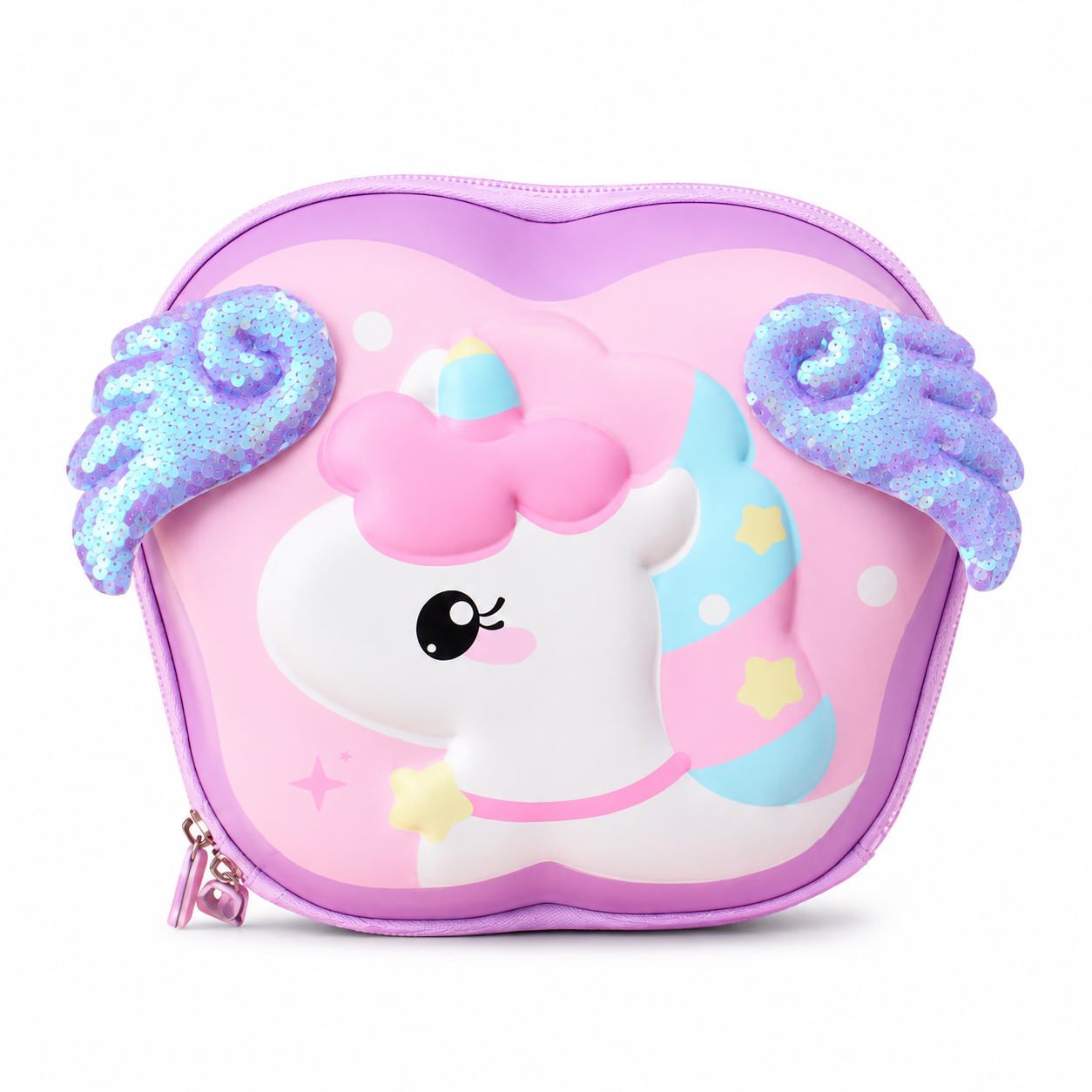 Girls Unicorn Cosmetic & Travel Pouch with Wings