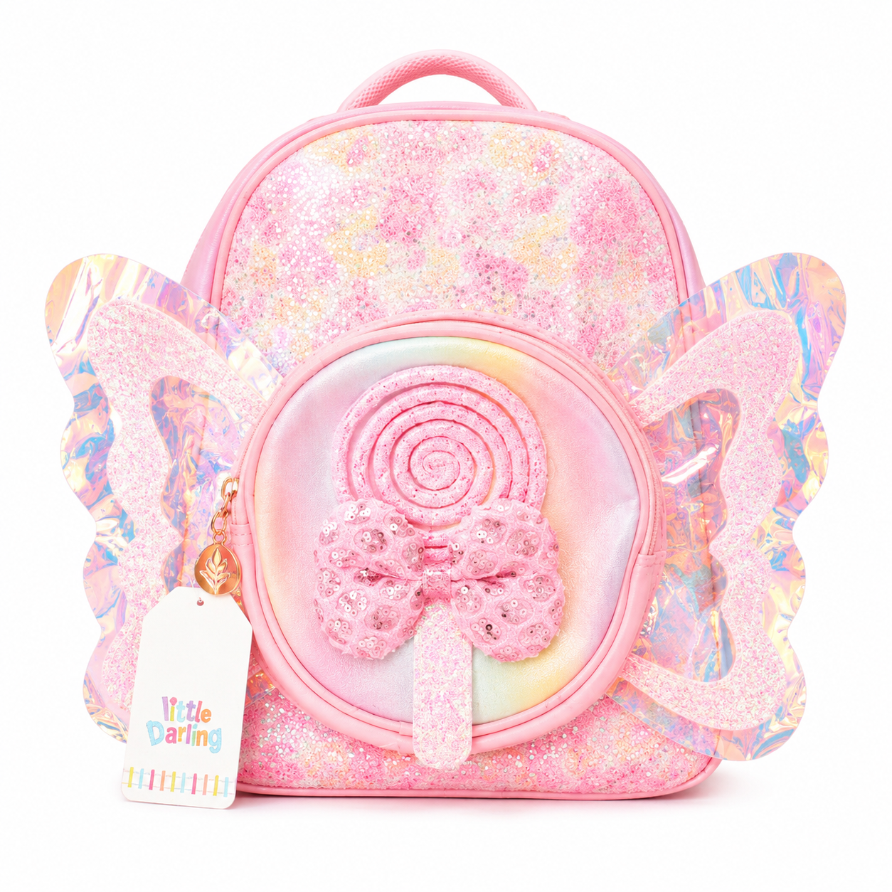 Girls Glitter Candy Butterfly Backpack
