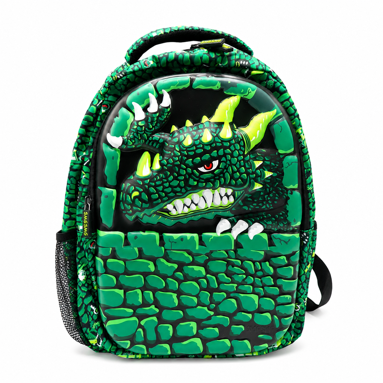 Green Dragon Kids School Backpack Hard Shell Travel Bag