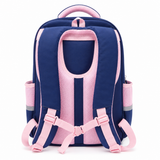Girls Pink Multi Pocket School Backpack