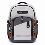 Superpower Trending School Backpack Grey & Black
