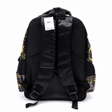 Premium 3D Football School Backpack Black Gold