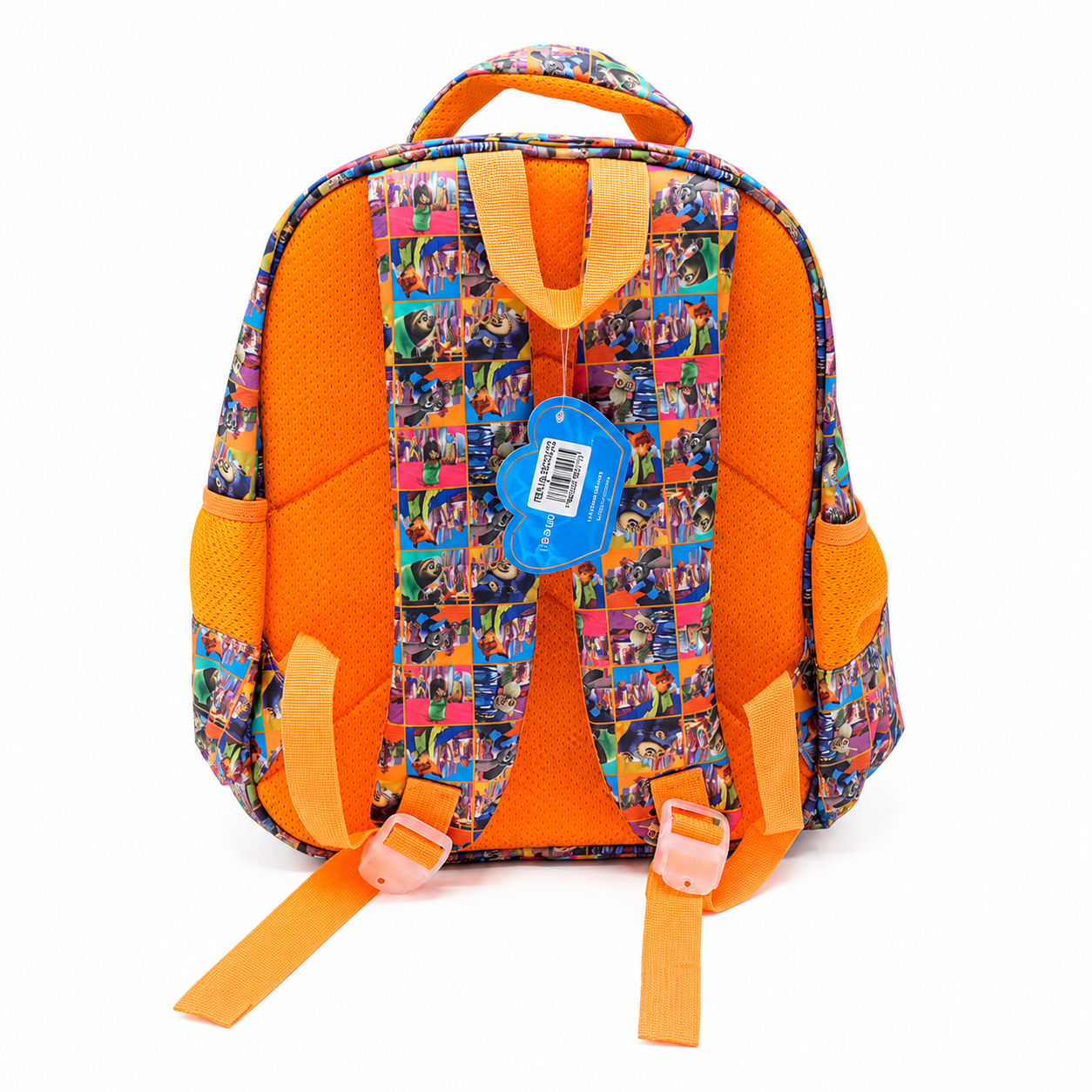 Kids 3D Cartoon Character School Backpack Orange