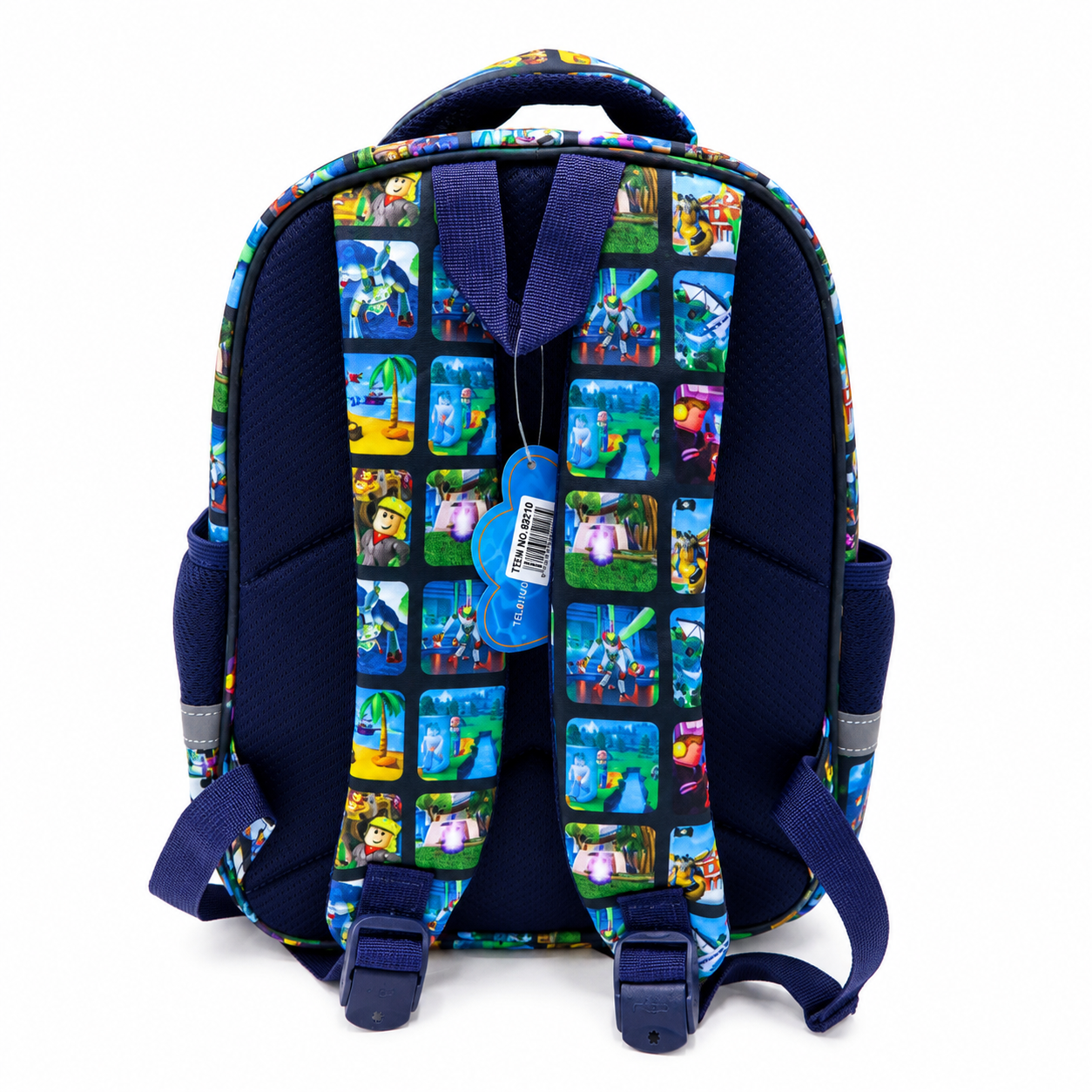 Premium 3D Football School Backpack Black Gold