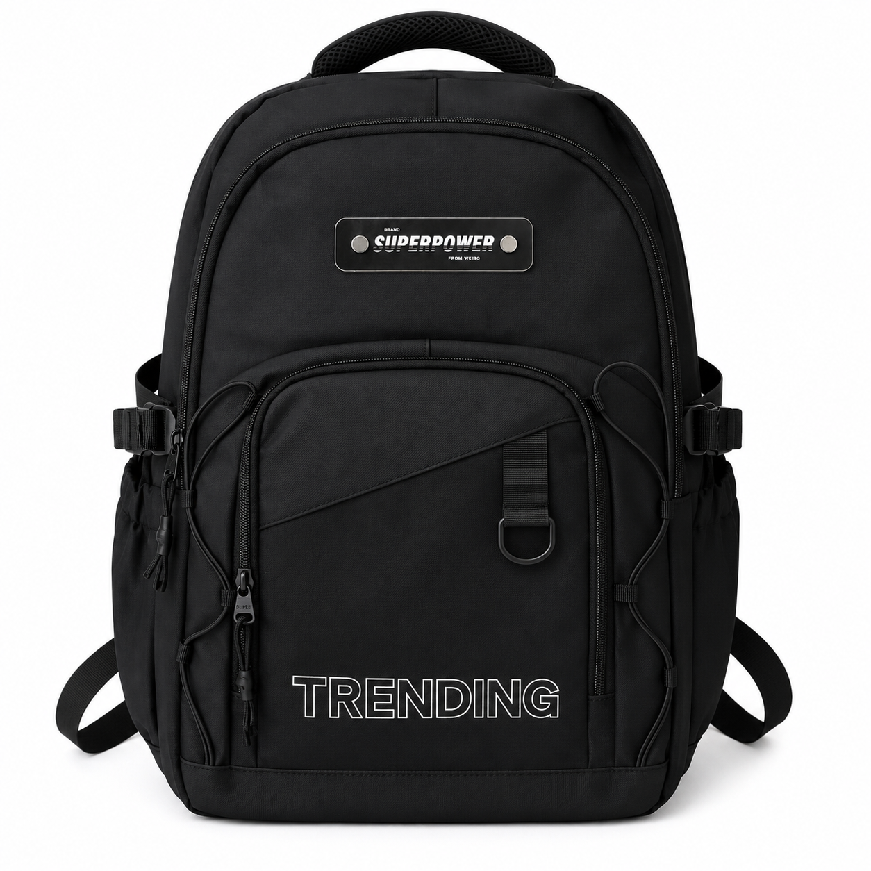 Black Laptop Backpack Large Capacity Travel Bag