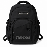 Black Laptop Backpack Large Capacity Travel Bag