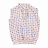 Girls Printed Sleeveless Ruffle Top