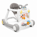 3-in-1 Baby Walker & Push Walker with Activity Panel Grey